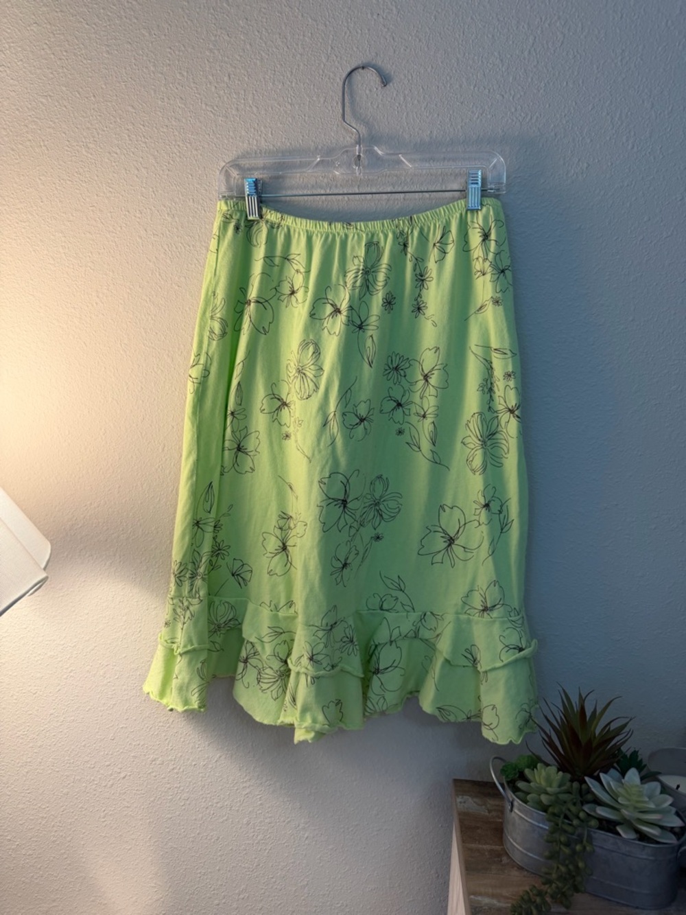 fresh produce Lime Green Floral Skirt Set - Picture 3 of 9